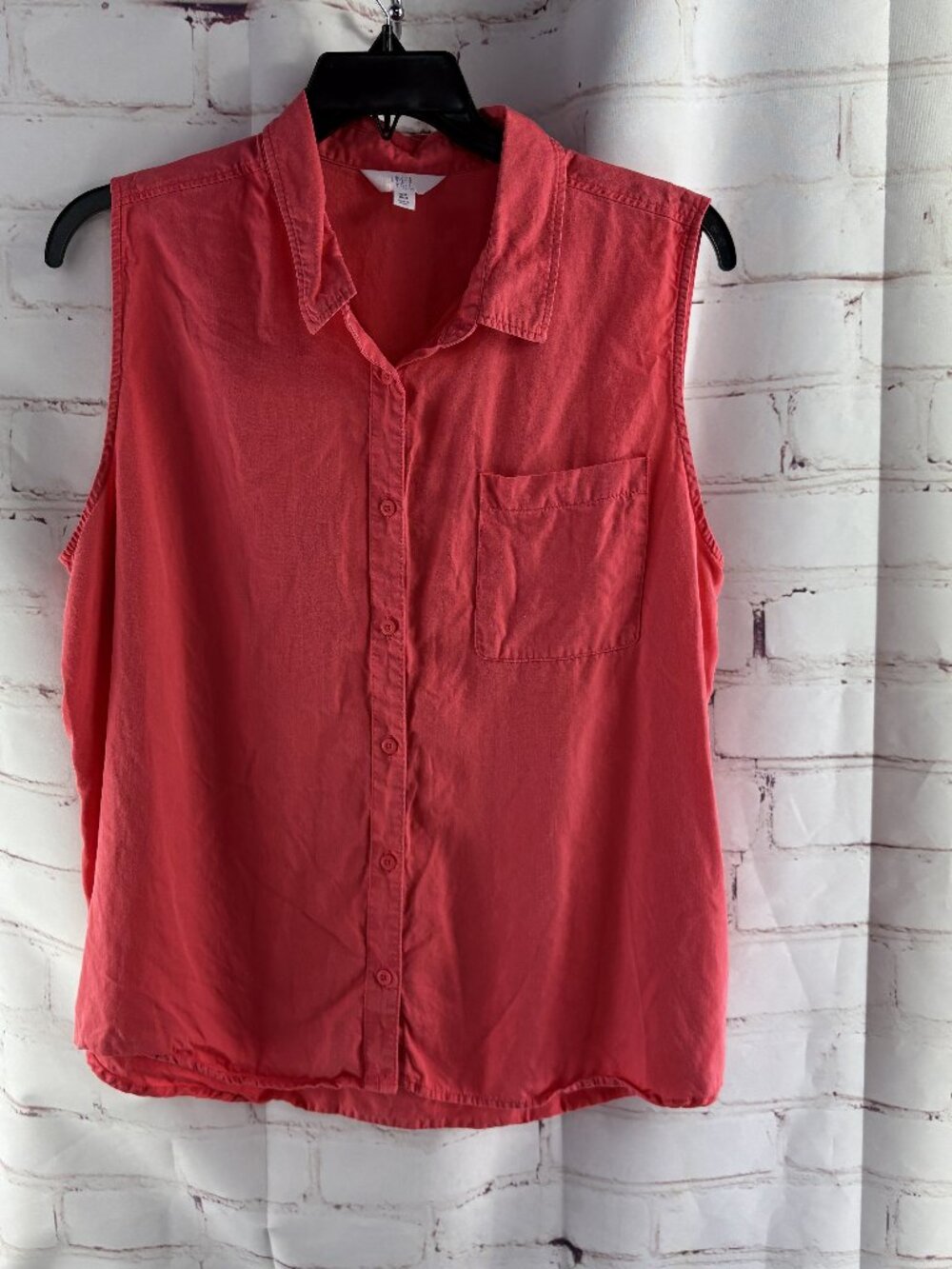 Time & Tru Sleeveless Top Coral XXL / 20